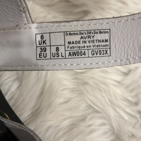 The Dr. Martens Women's Avry Hydro Toe Loop Platform Sandals White Women Size 8 - Picture 9 of 10